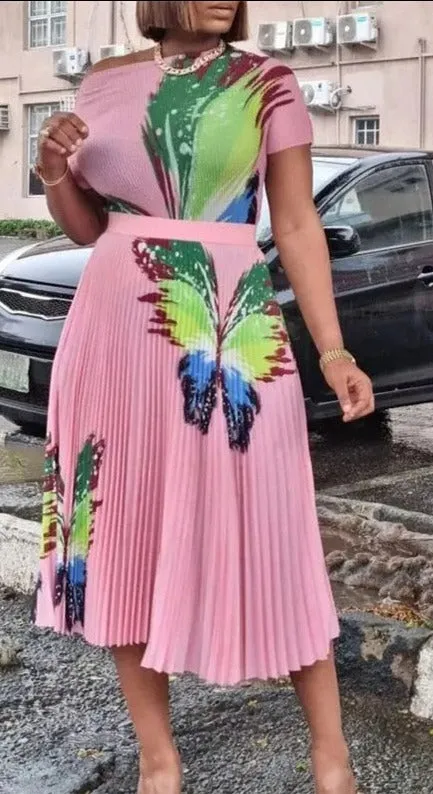 2PCS Tops Skirt Sets