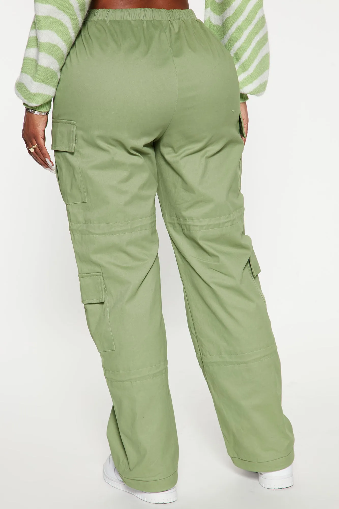 A Different Level Cargo Parachute Jogger - Green