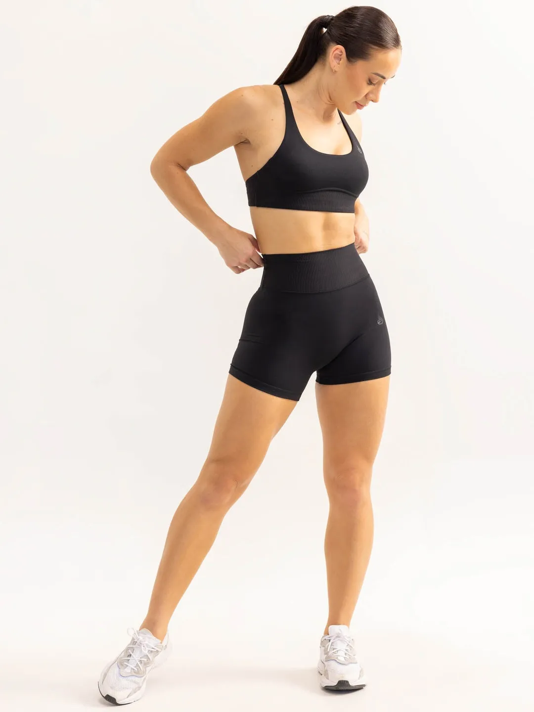 Activate High Waisted Shorts | Black
