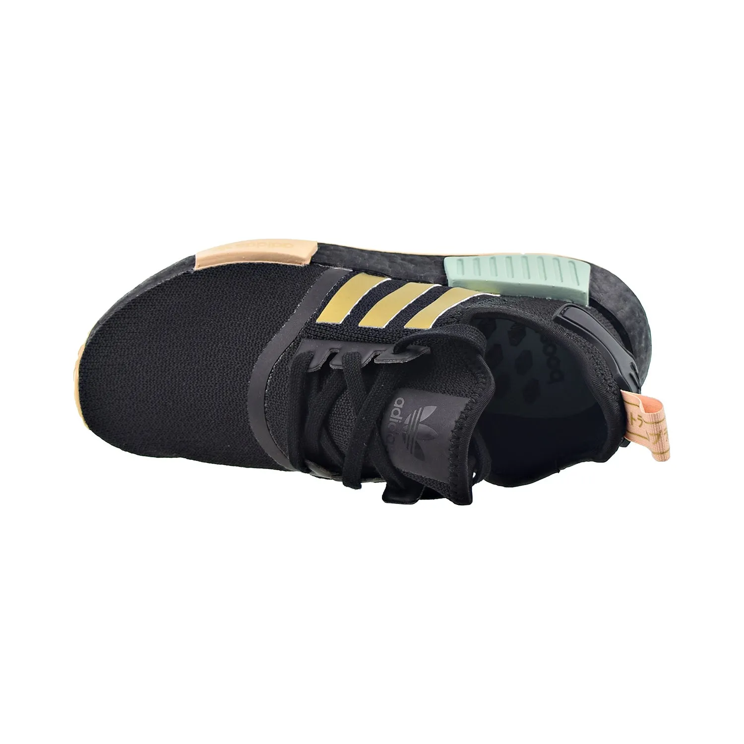 Adidas NMD_R1 Women's Shoes Core Black-Gold Metallic-Halo Amber