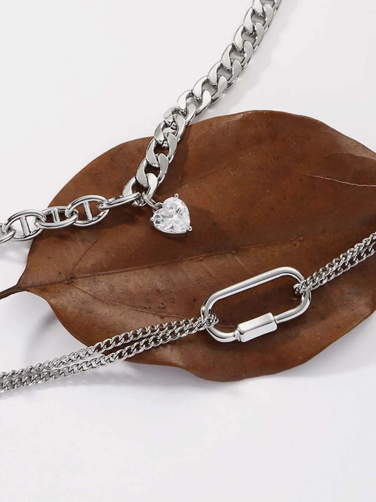 Aelfric Eden Heart Pendant Layered Necklace