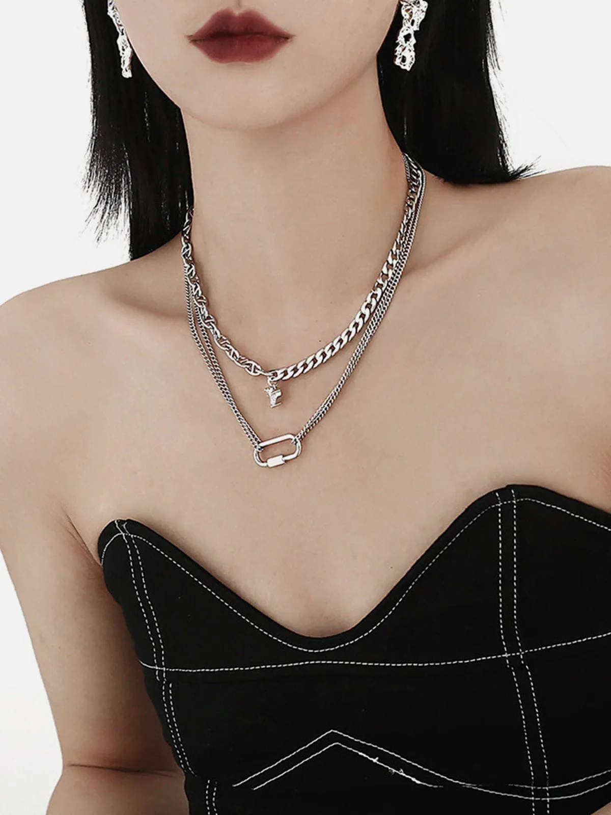 Aelfric Eden Heart Pendant Layered Necklace