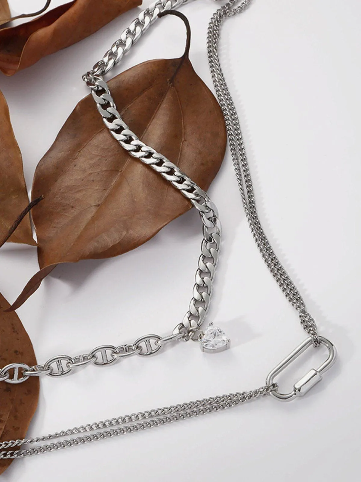 Aelfric Eden Heart Pendant Layered Necklace