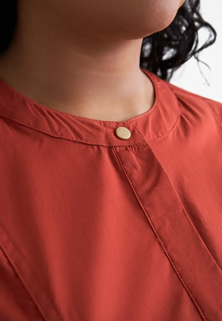 Aiden Cargo Side Smocked Shirt Jacket