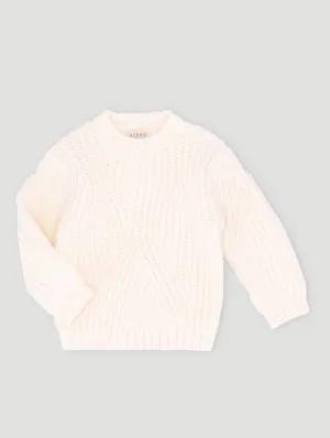 Baby Girls Cream Chunky Knitwear
