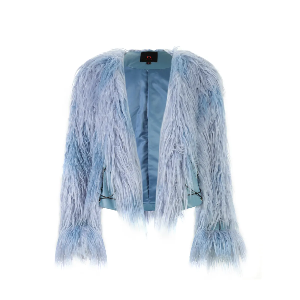 Blue Faux Fur Jacket