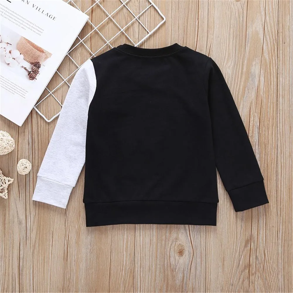 Boys Elephant Long Sleeve Casual Tops