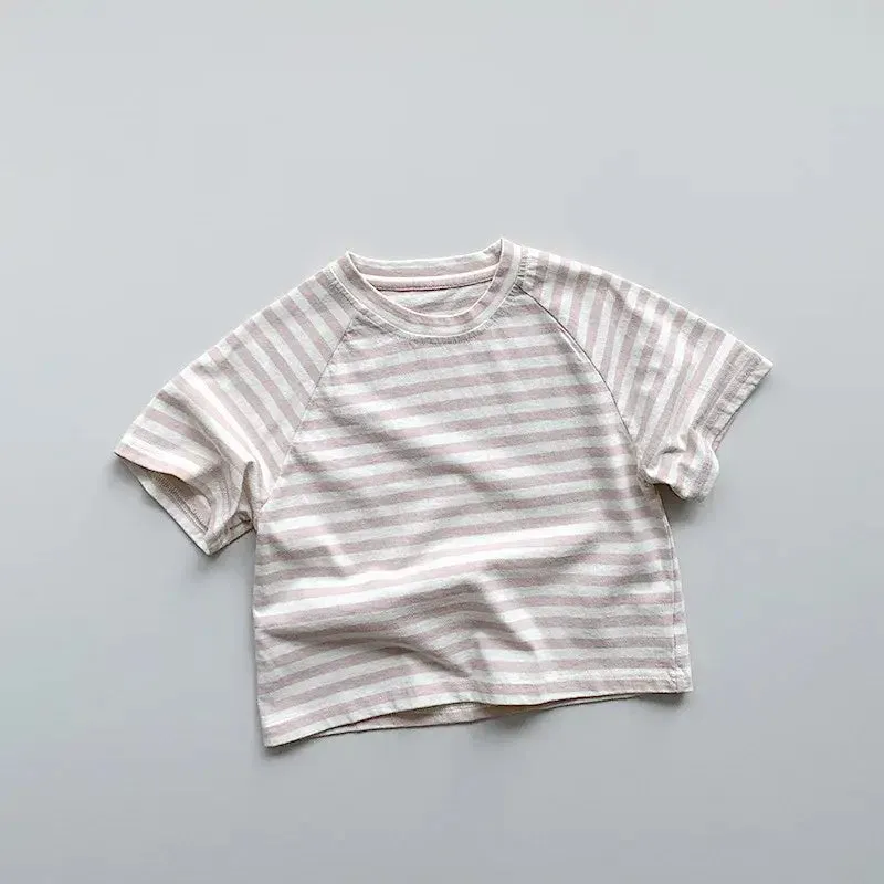 Children's Short Sleeve Striped Tee