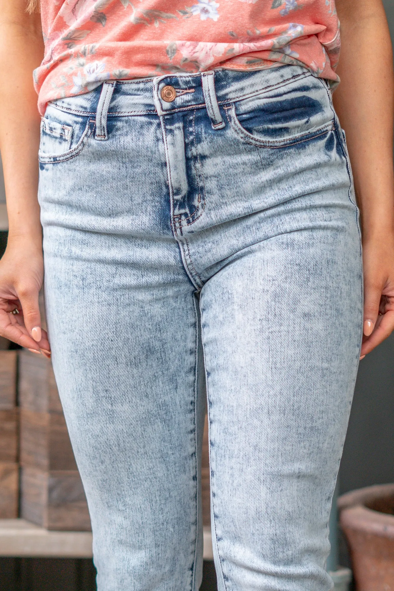 Chomp Shirley Super High Rise Slim Straight