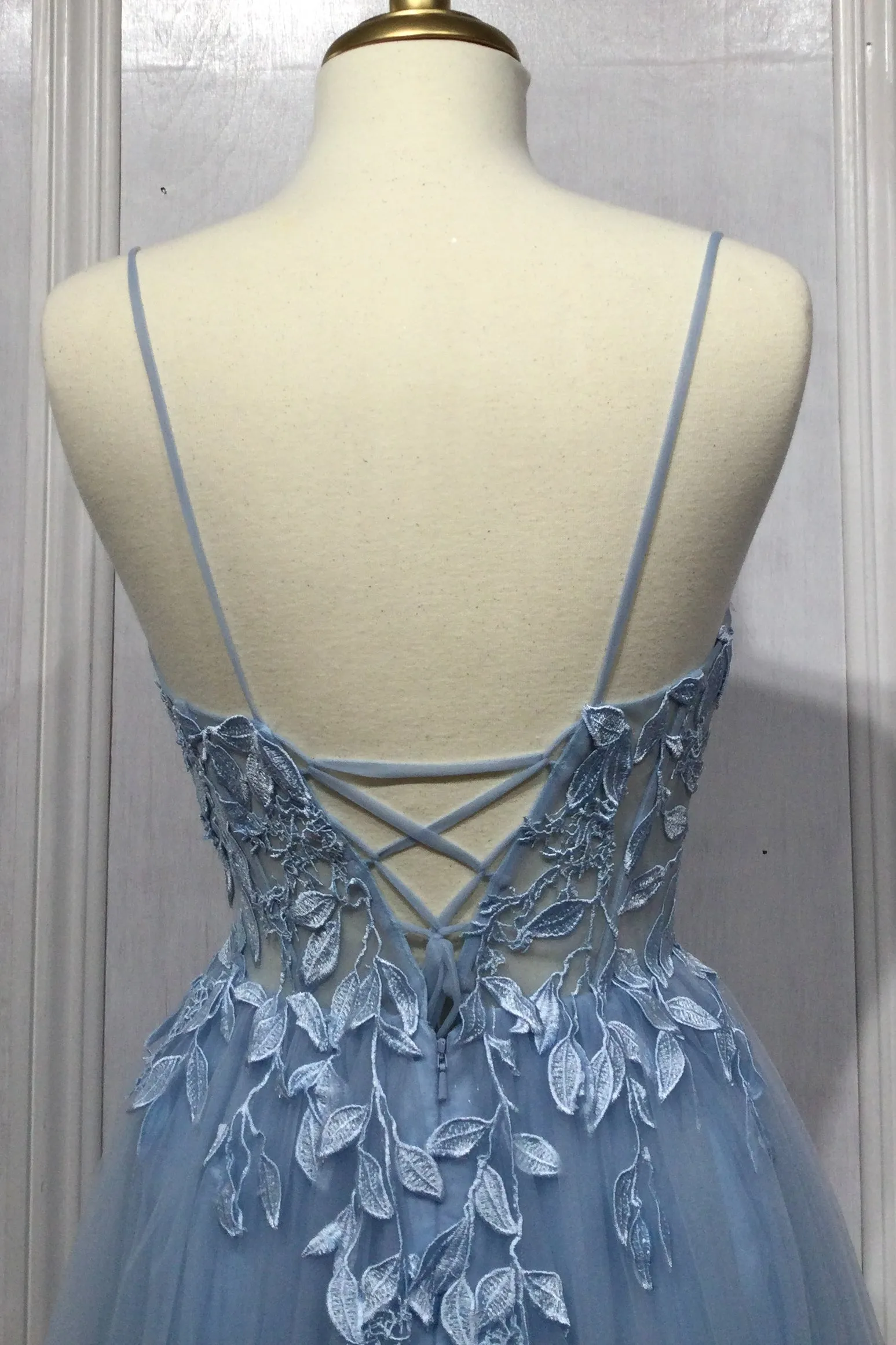 CINDERELLA DIVINE CD2214 Floral A-Line Tulle Gown