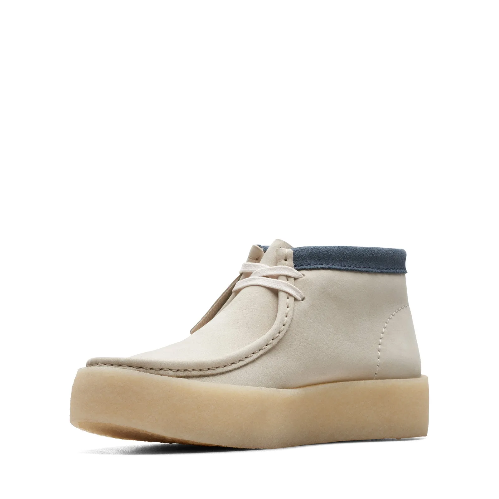 Clarks Originals Wallabee Cup Boot Men's Beige Nubuck Chukka Boots 26171090
