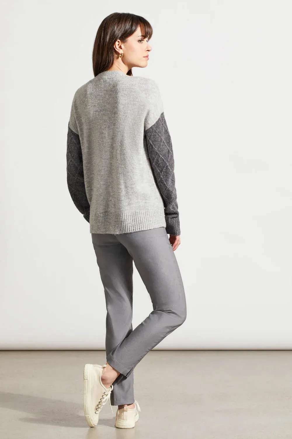 Color Drop Shoulder Cardigan