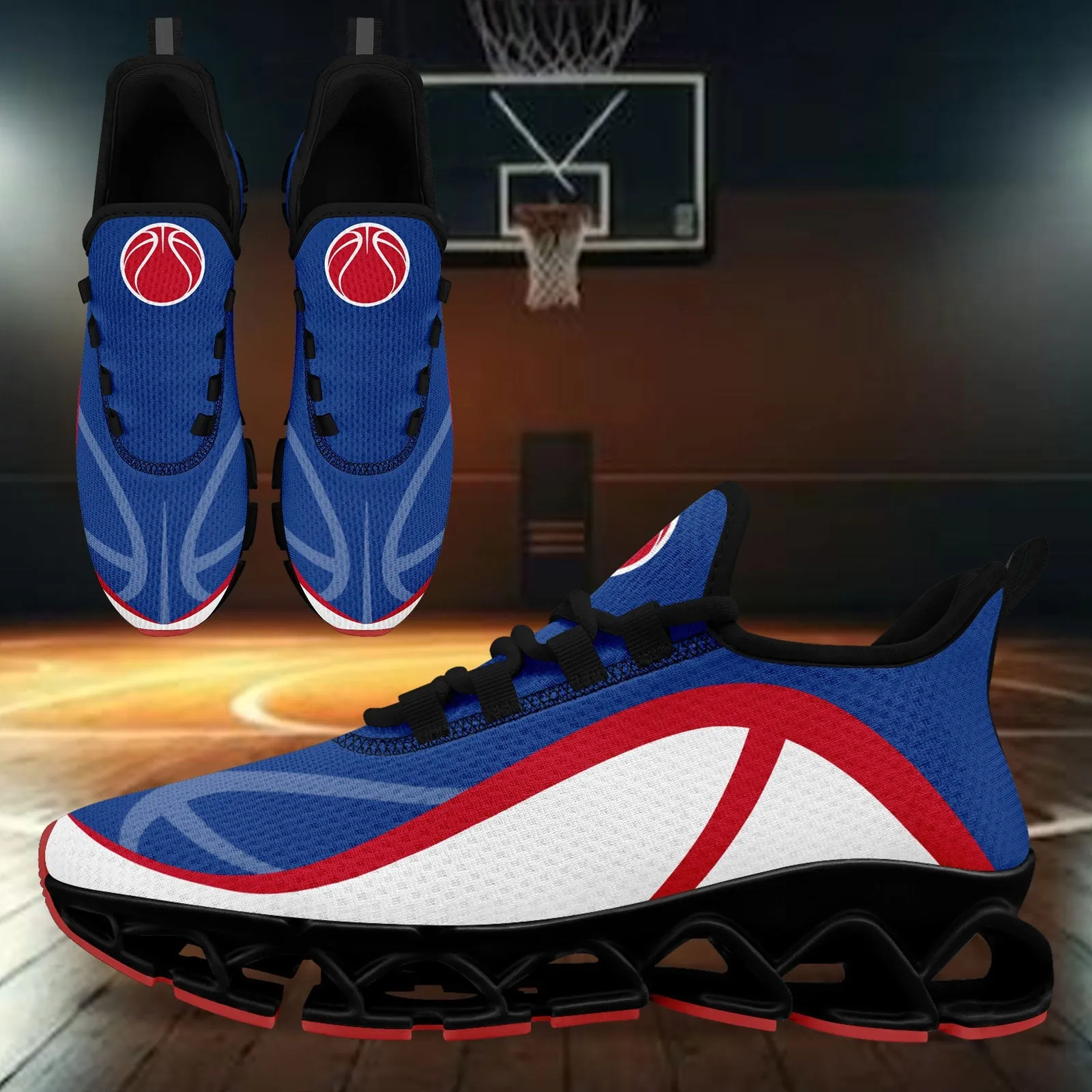 Custom Blue Red Maxsoul Shoes Personalized Sneaker FN003XD-D020391-1