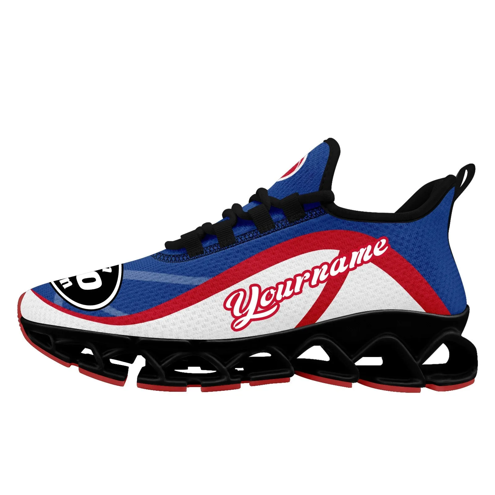 Custom Blue Red Maxsoul Shoes Personalized Sneaker FN003XD-D020391-1