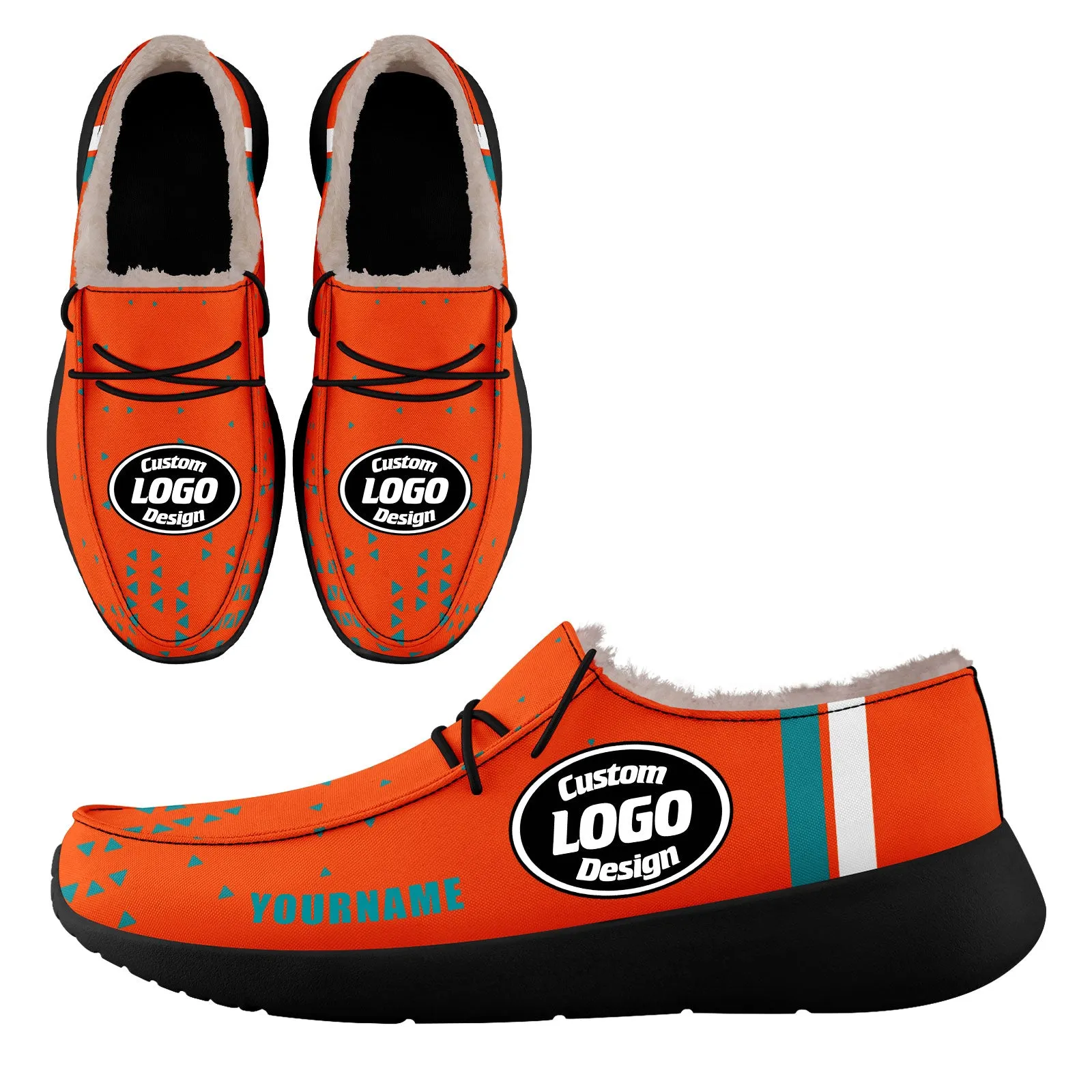 Custom Orange Green Miami Sneaker Shoes Combo Offer Personalized Combo ZH-D020289-24