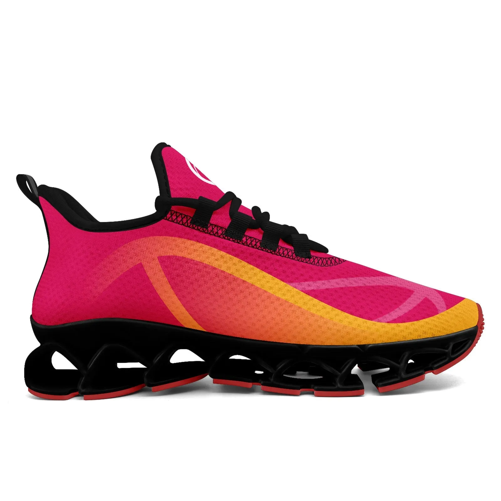Custom Pink Yellow Maxsoul Shoes Personalized Sneaker FN003XD-D020391-20