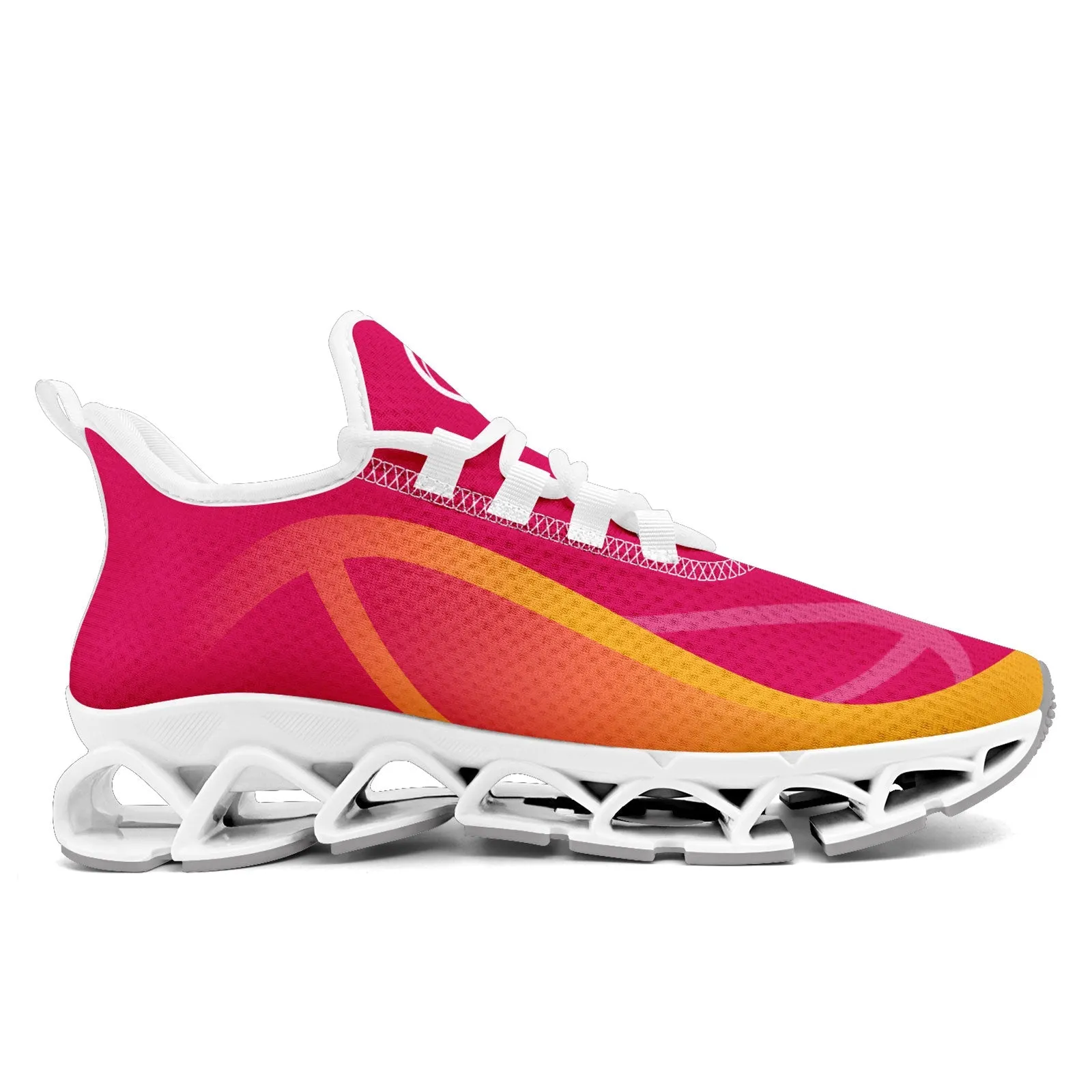 Custom Pink Yellow Maxsoul Shoes Personalized Sneaker FN003XD-D020391-20