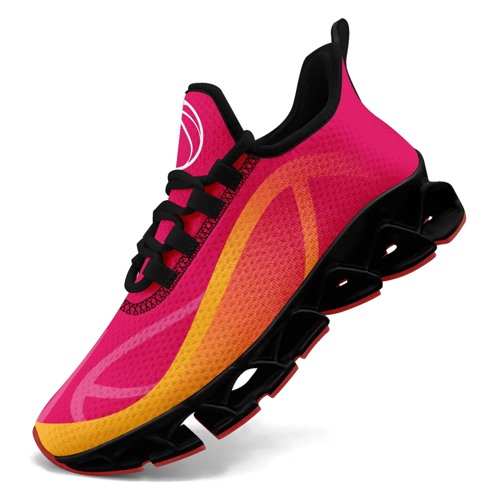 Custom Pink Yellow Maxsoul Shoes Personalized Sneaker FN003XD-D020391-20