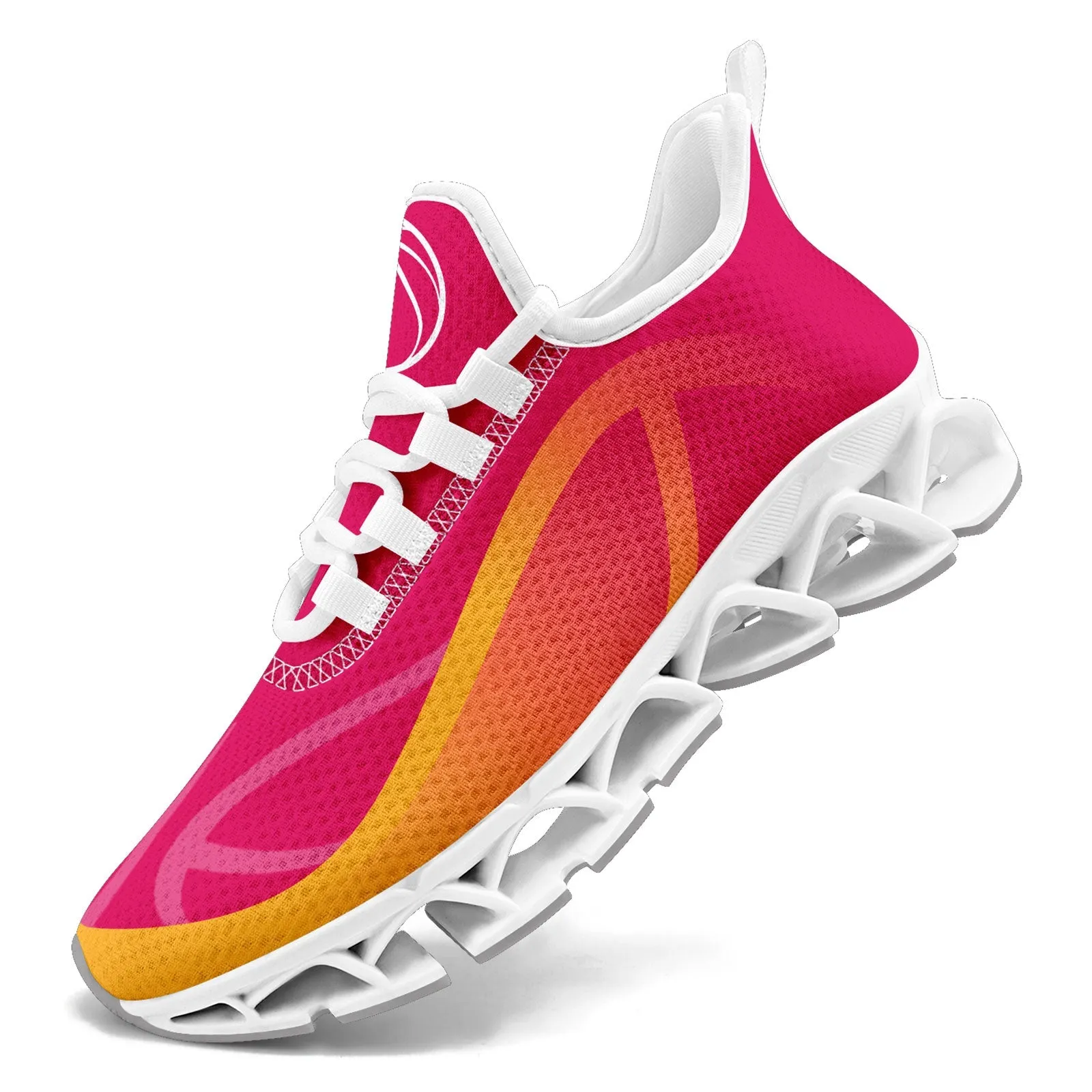 Custom Pink Yellow Maxsoul Shoes Personalized Sneaker FN003XD-D020391-20