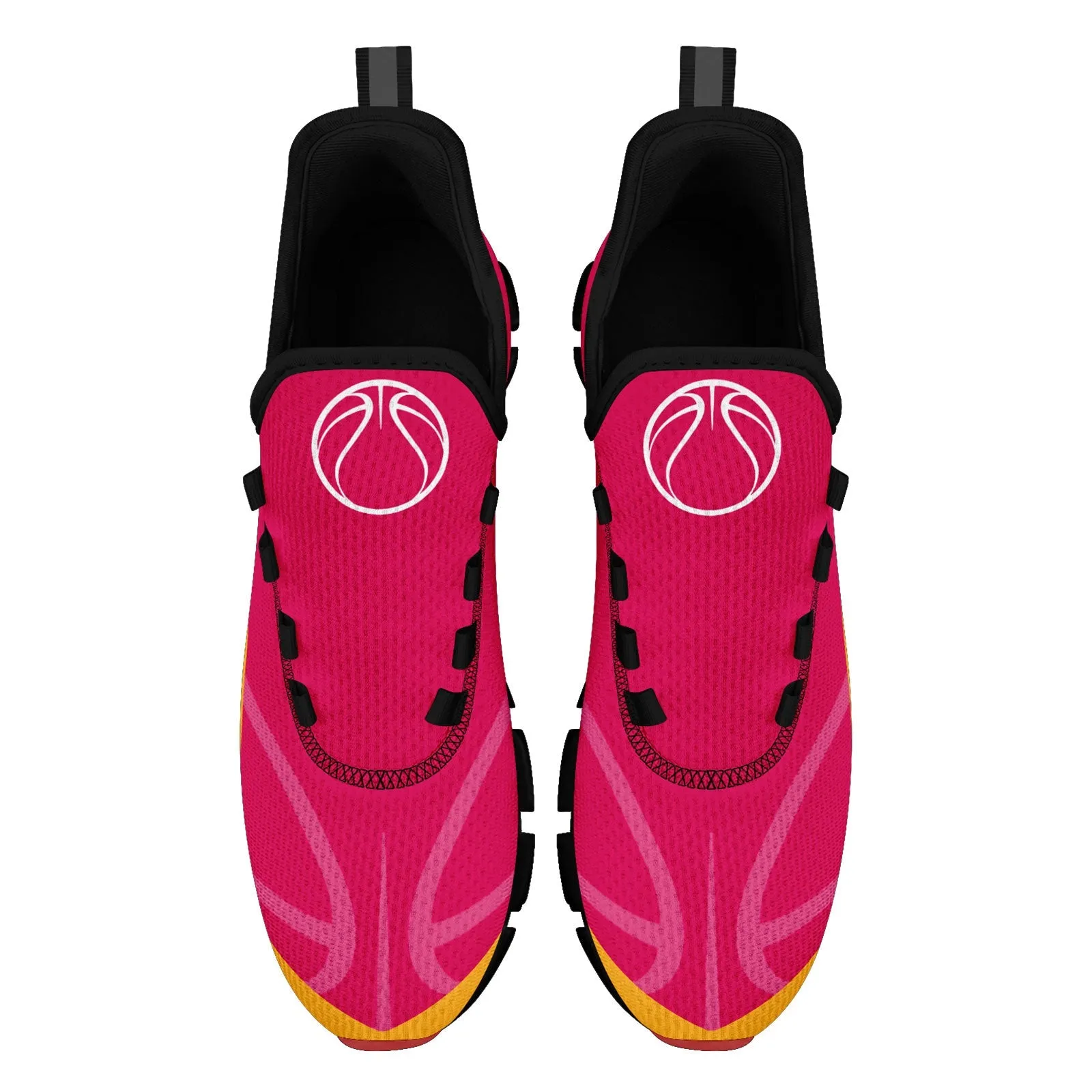 Custom Pink Yellow Maxsoul Shoes Personalized Sneaker FN003XD-D020391-20