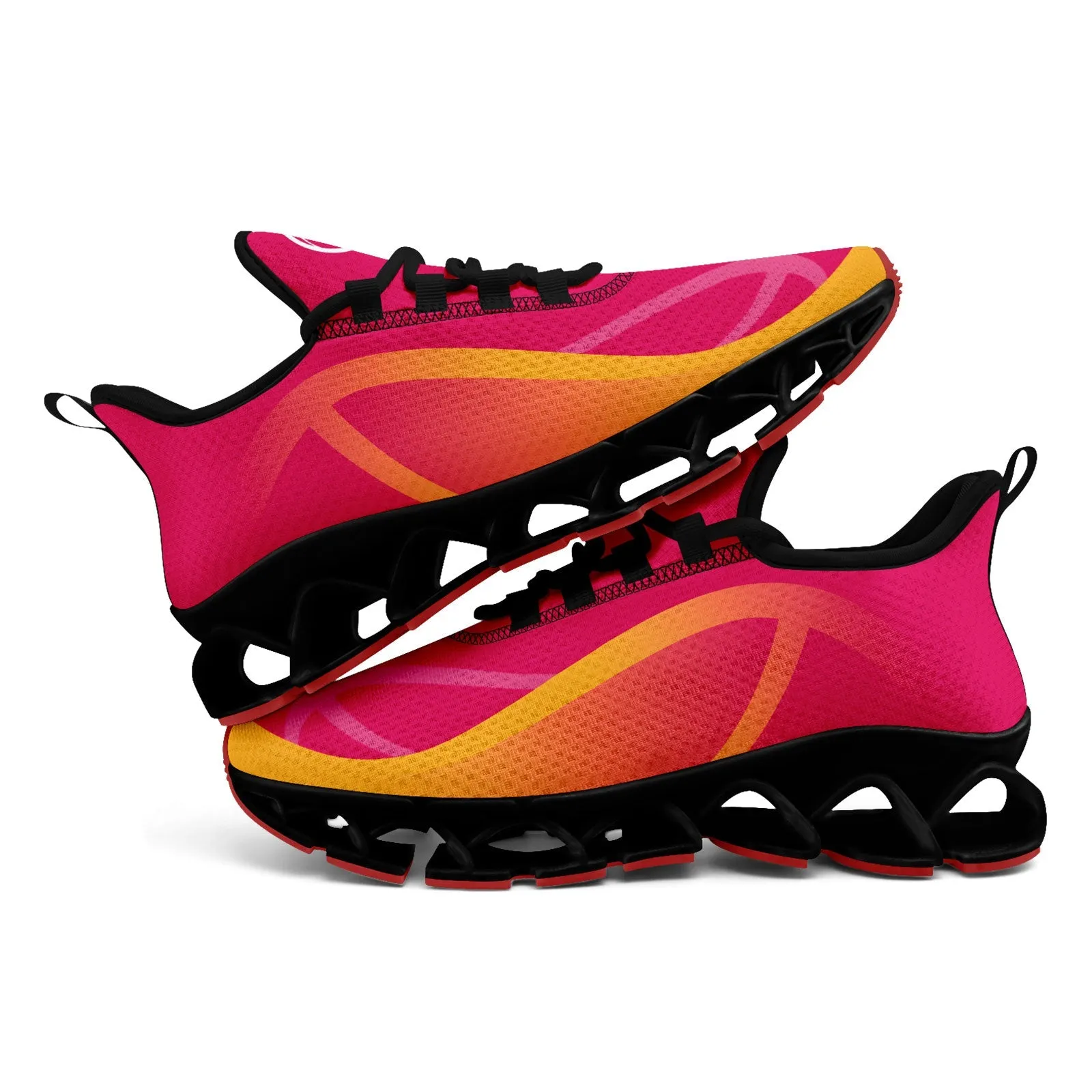 Custom Pink Yellow Maxsoul Shoes Personalized Sneaker FN003XD-D020391-20