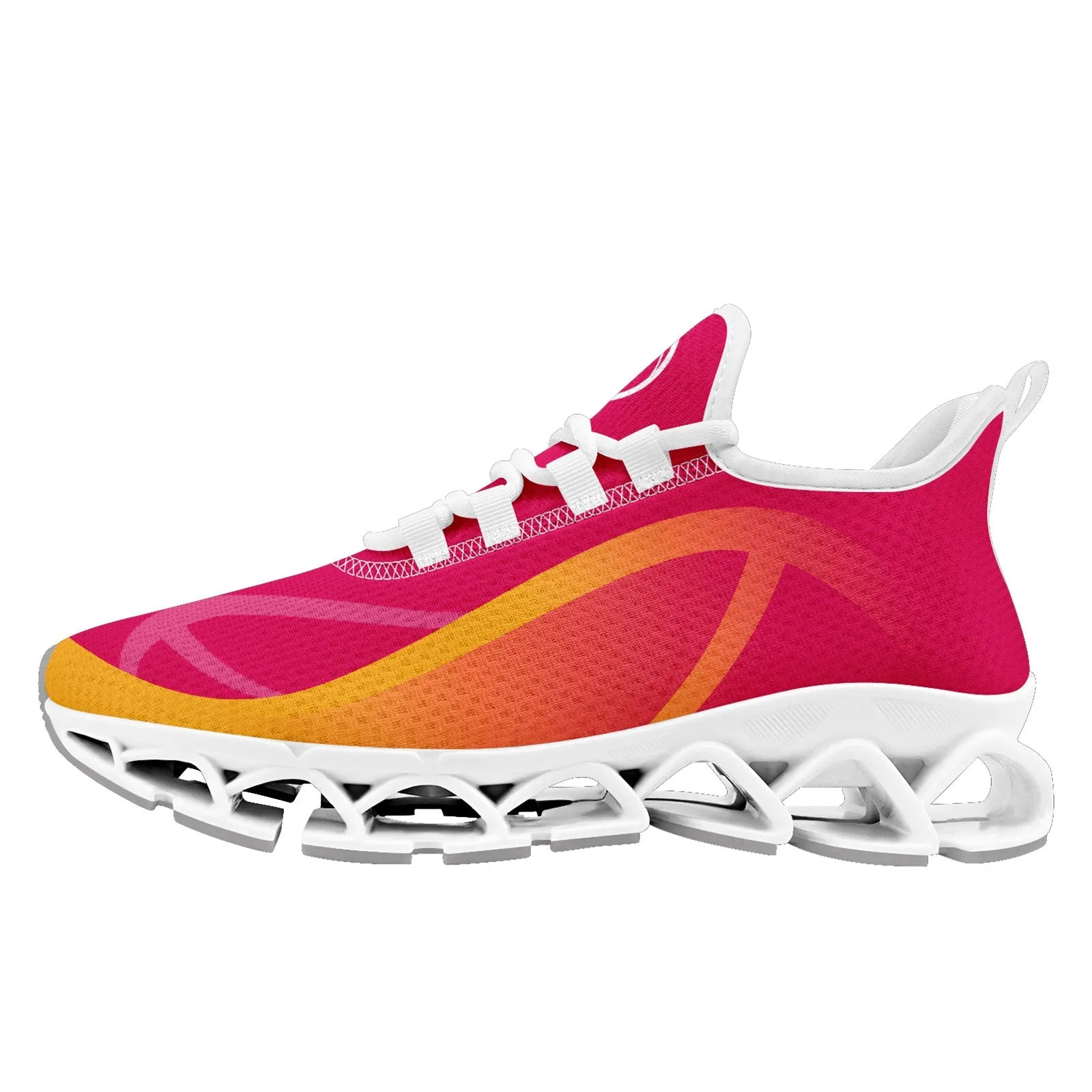 Custom Pink Yellow Maxsoul Shoes Personalized Sneaker FN003XD-D020391-20