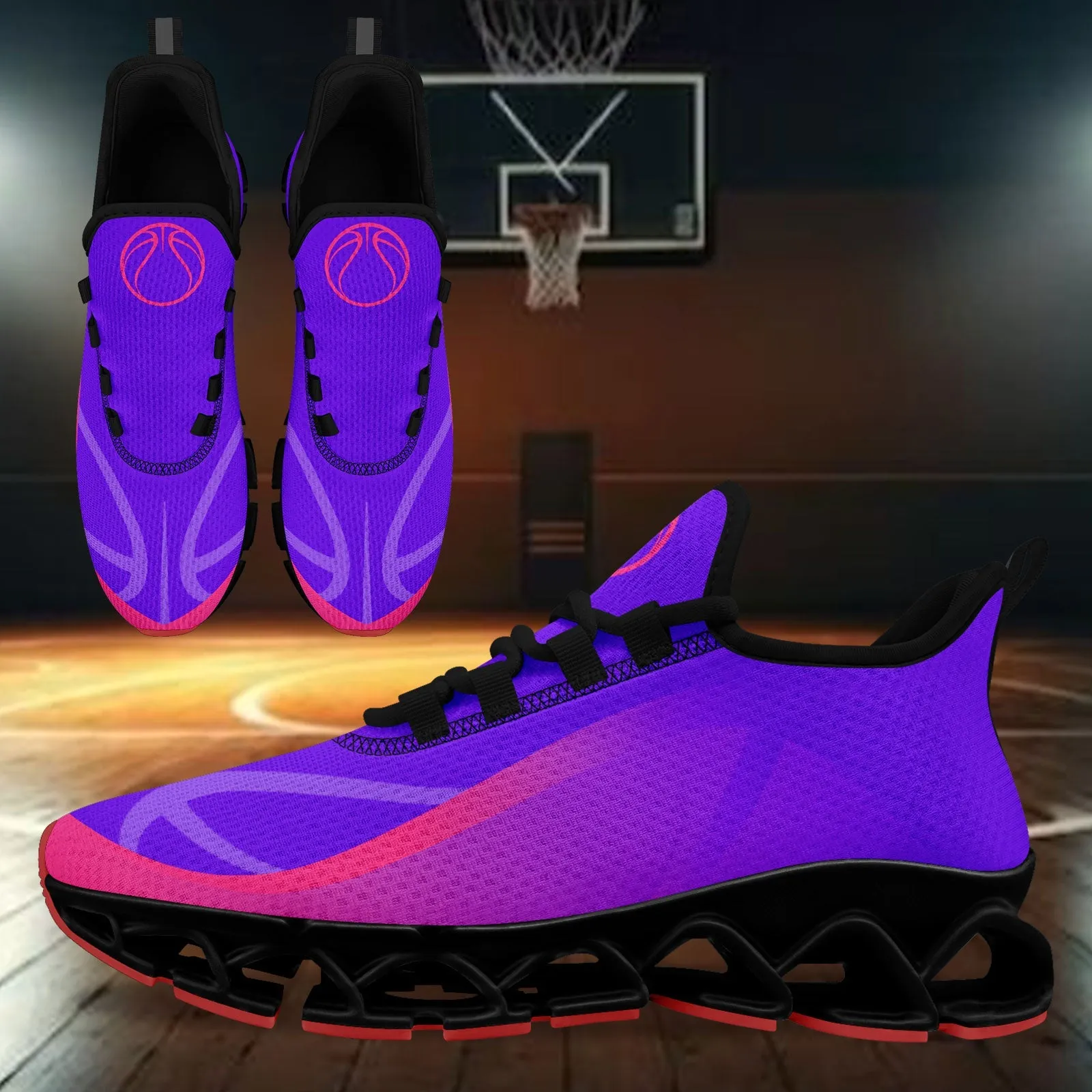 Custom Purple Pink Maxsoul Shoes Personalized Sneaker FN003XD-D020391-22