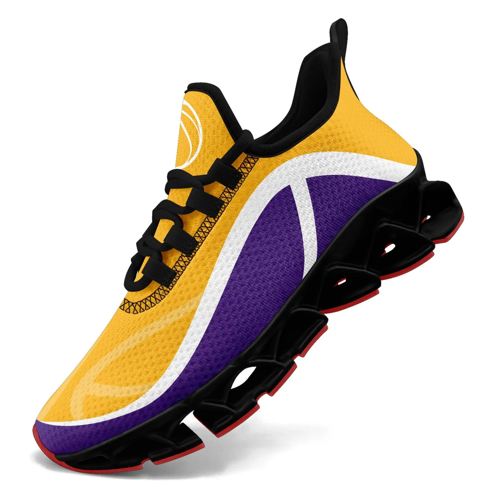 Custom Purple Yellow Maxsoul Shoes Personalized Sneaker FN003XD-D020391-7