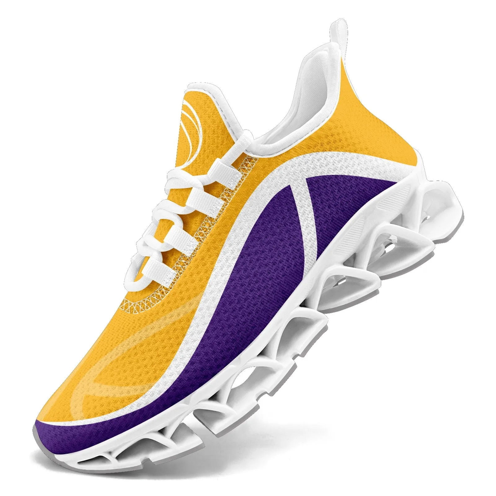 Custom Purple Yellow Maxsoul Shoes Personalized Sneaker FN003XD-D020391-7