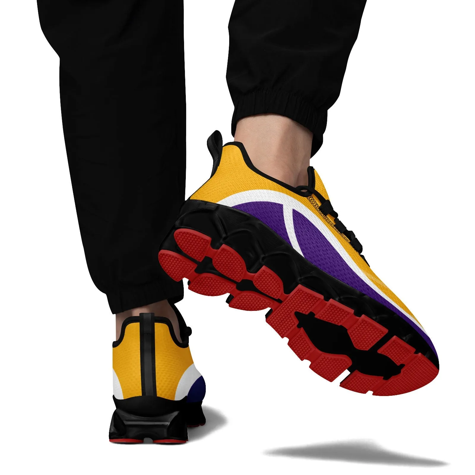 Custom Purple Yellow Maxsoul Shoes Personalized Sneaker FN003XD-D020391-7
