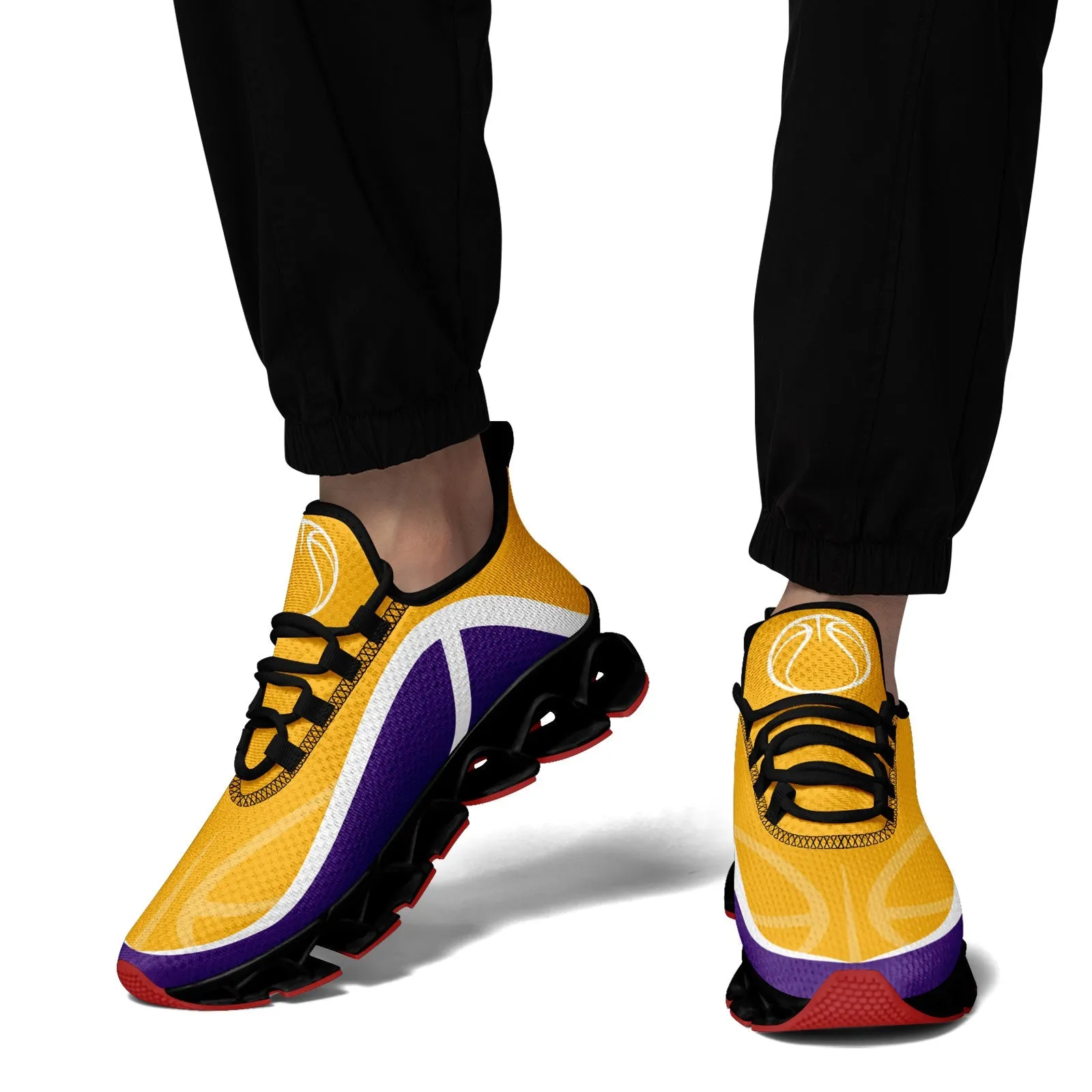 Custom Purple Yellow Maxsoul Shoes Personalized Sneaker FN003XD-D020391-7