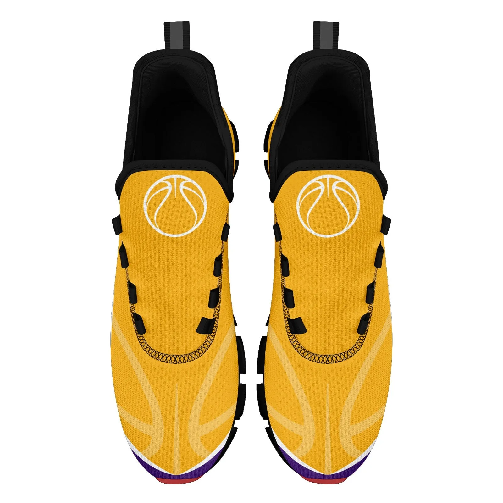 Custom Purple Yellow Maxsoul Shoes Personalized Sneaker FN003XD-D020391-7