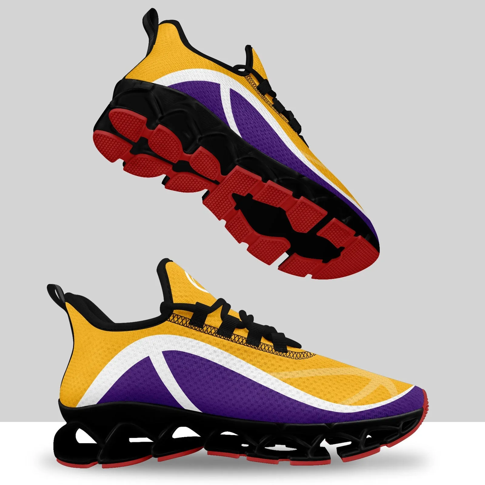 Custom Purple Yellow Maxsoul Shoes Personalized Sneaker FN003XD-D020391-7