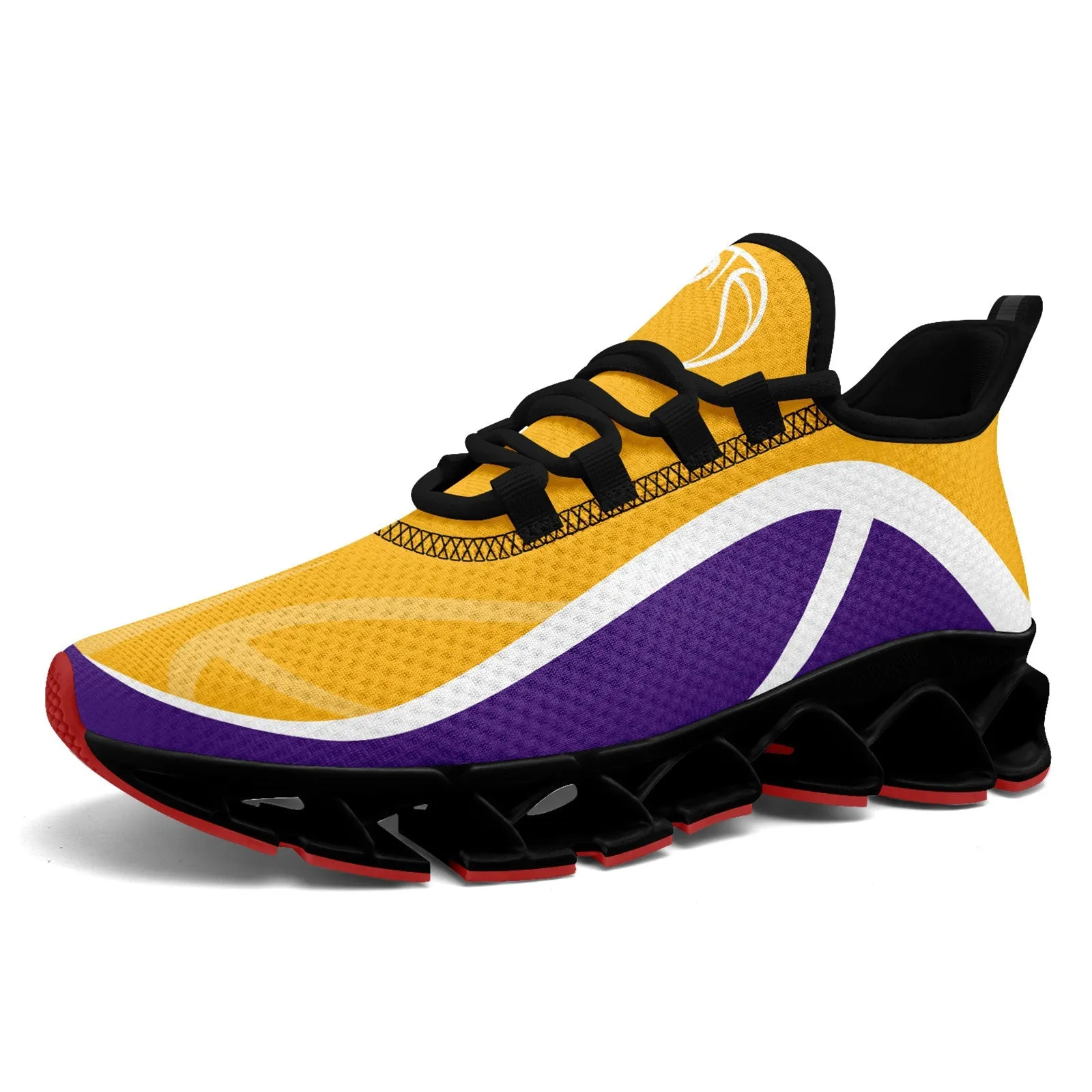 Custom Purple Yellow Maxsoul Shoes Personalized Sneaker FN003XD-D020391-7