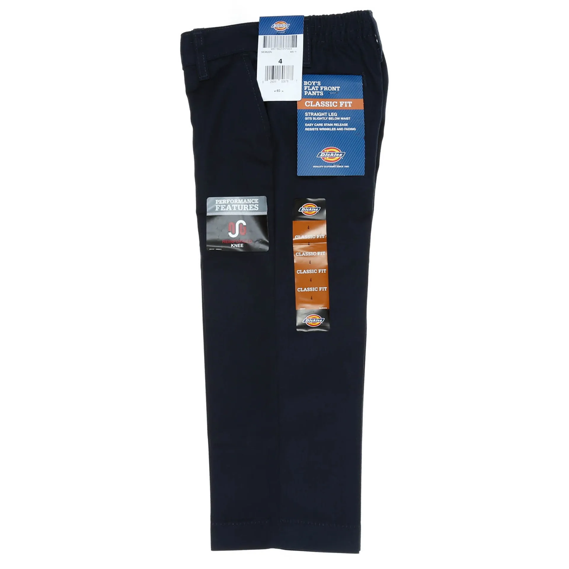 Dickies Boys' Flat Front Pant (4-7) - Dark Navy