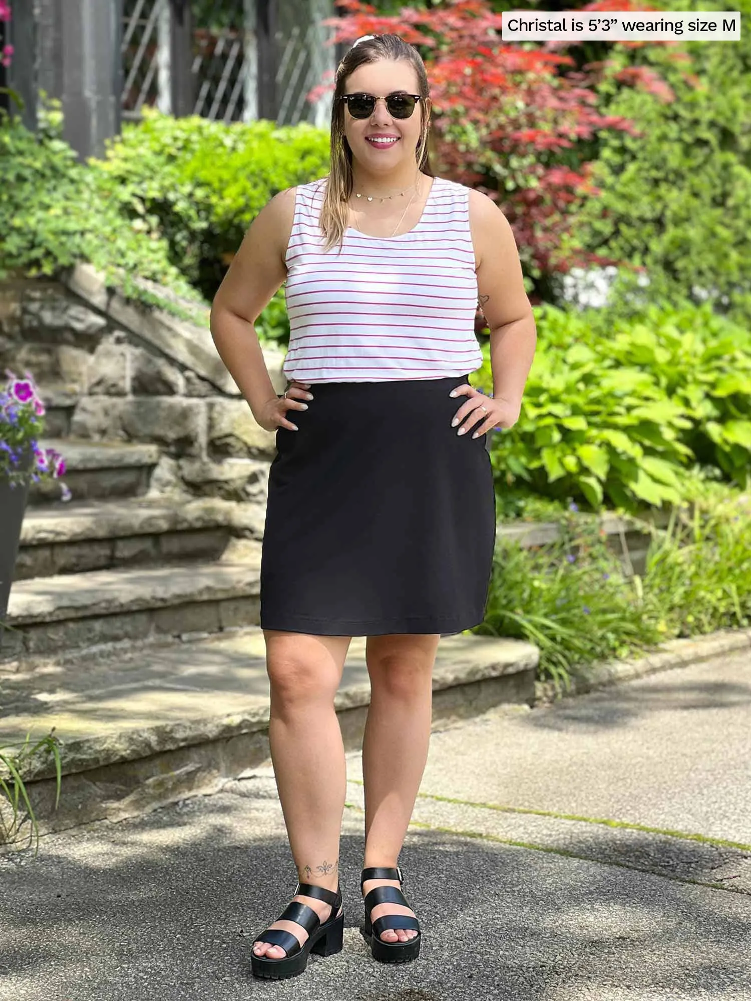 Dima high waisted pocket skort
