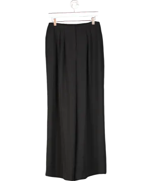 DKNY Black Pleated Wide Leg Pants UK 8