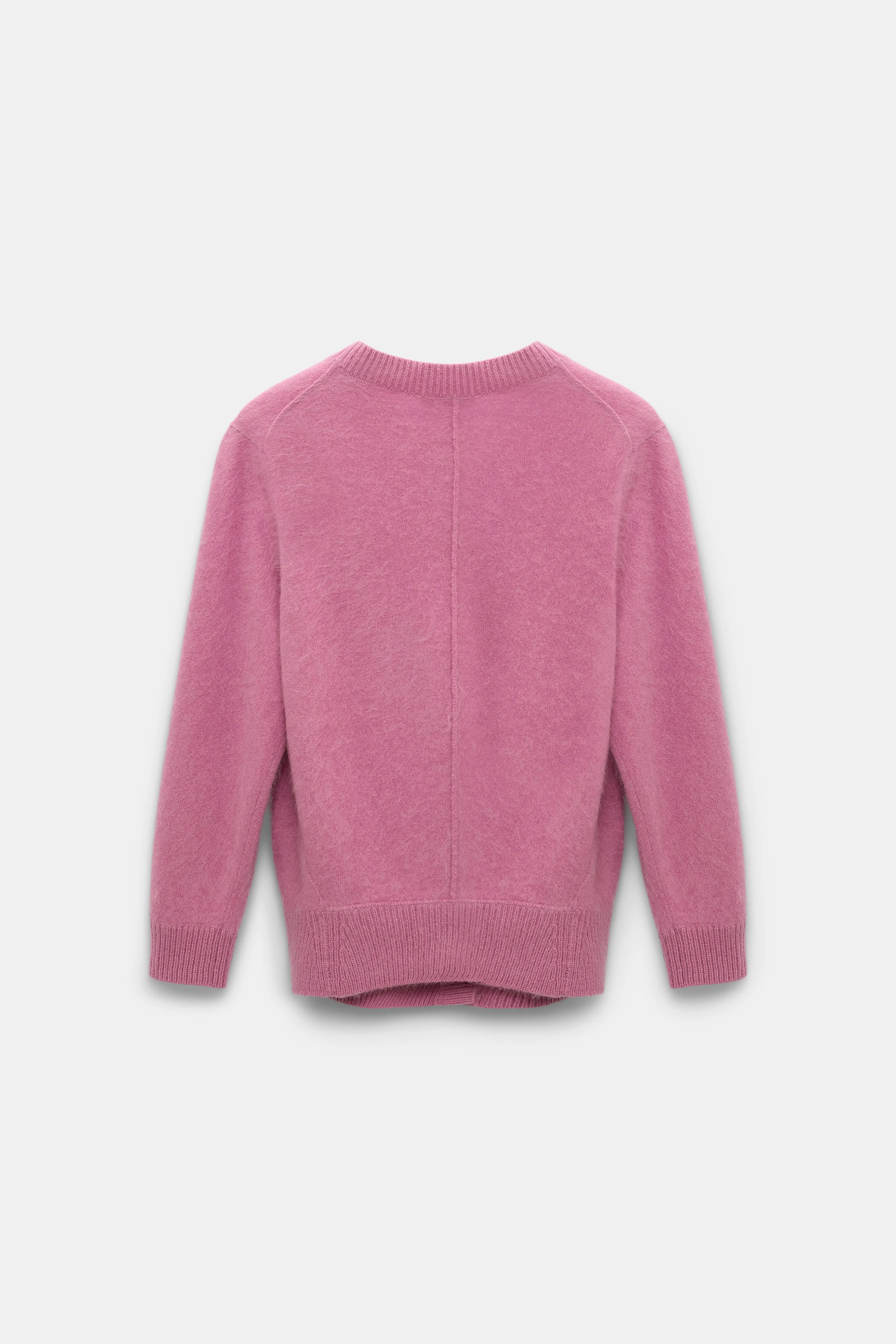 Dorothee Schumacher Fluffy Knit Cardigan in Pink Begonia
