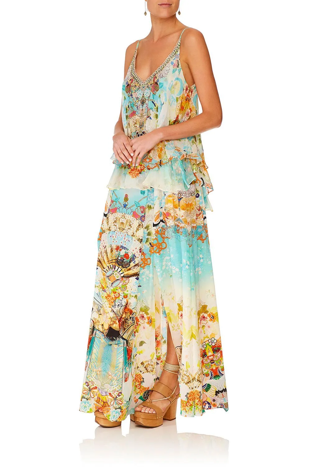 DOUBLE LAYERED CAMI RETRO'S RAINBOW