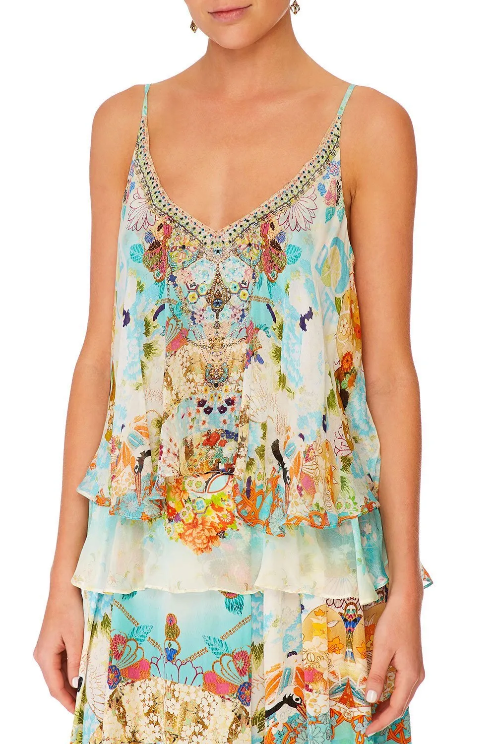 DOUBLE LAYERED CAMI RETRO'S RAINBOW