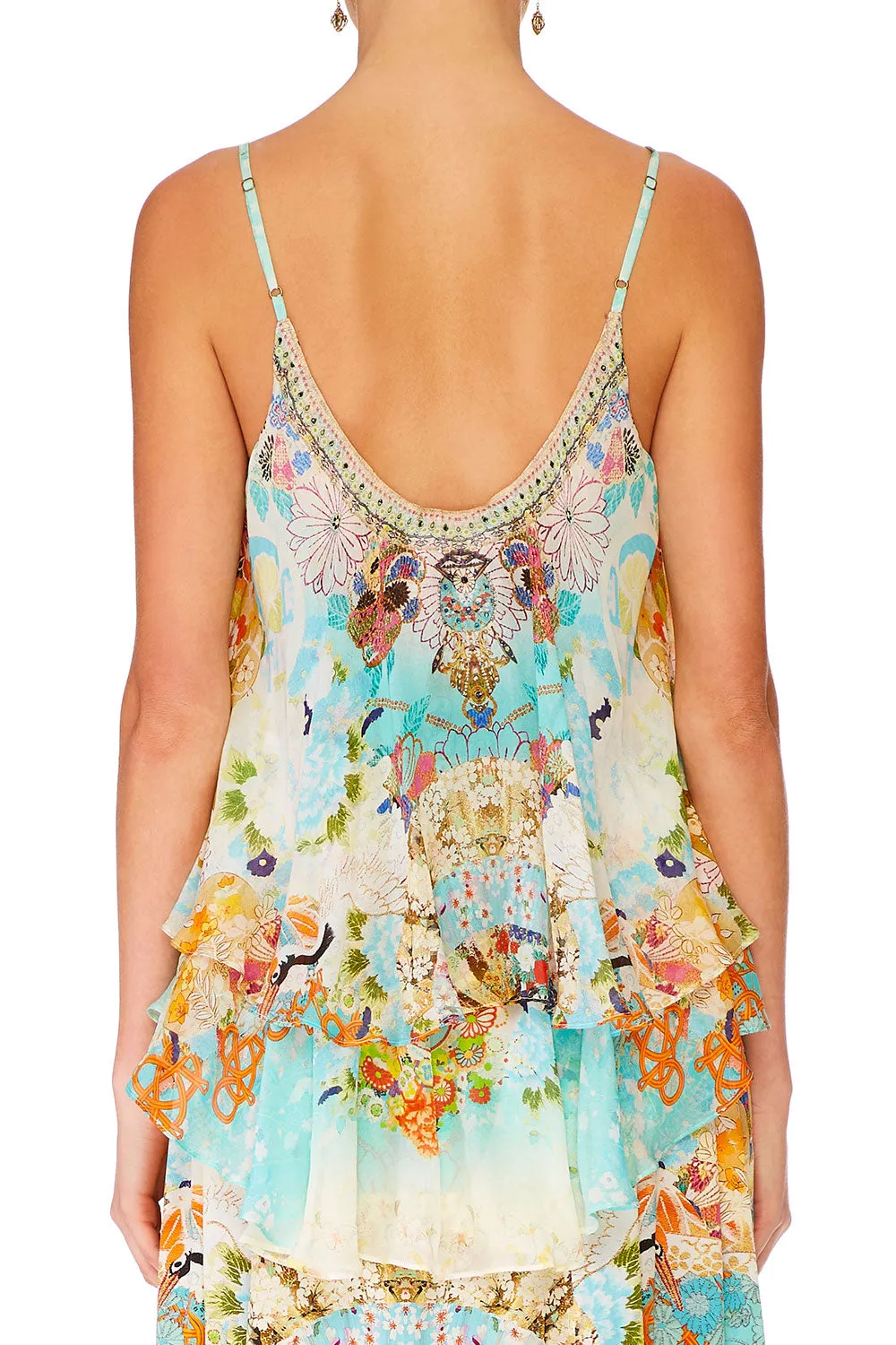 DOUBLE LAYERED CAMI RETRO'S RAINBOW