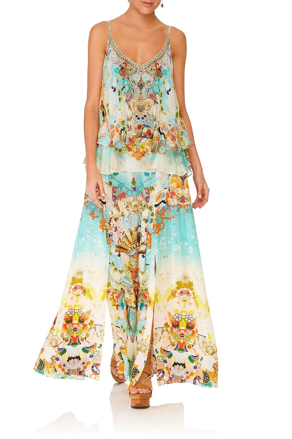 DOUBLE LAYERED CAMI RETRO'S RAINBOW