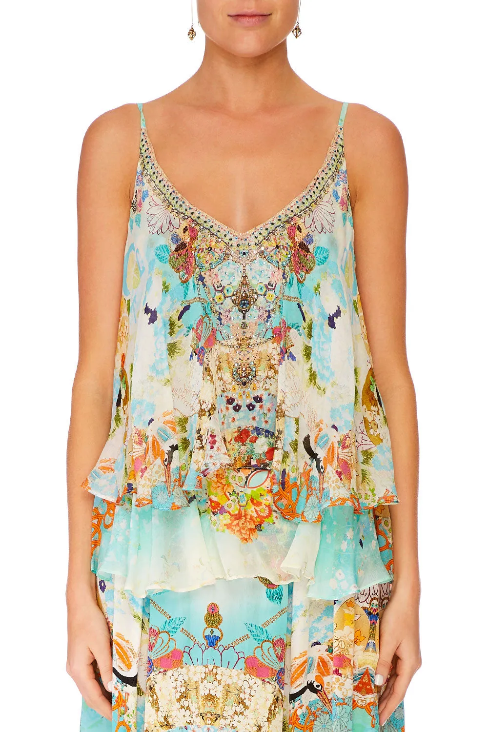 DOUBLE LAYERED CAMI RETRO'S RAINBOW