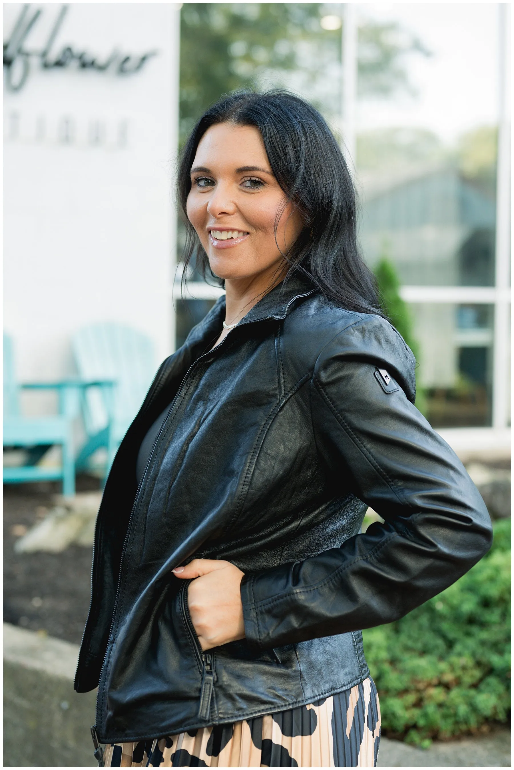 Else Genuine Leather Jacket Black