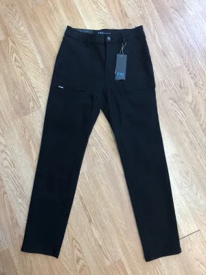 FDJ Cotton Ankle Cigar Pant: OLIVIA: Black