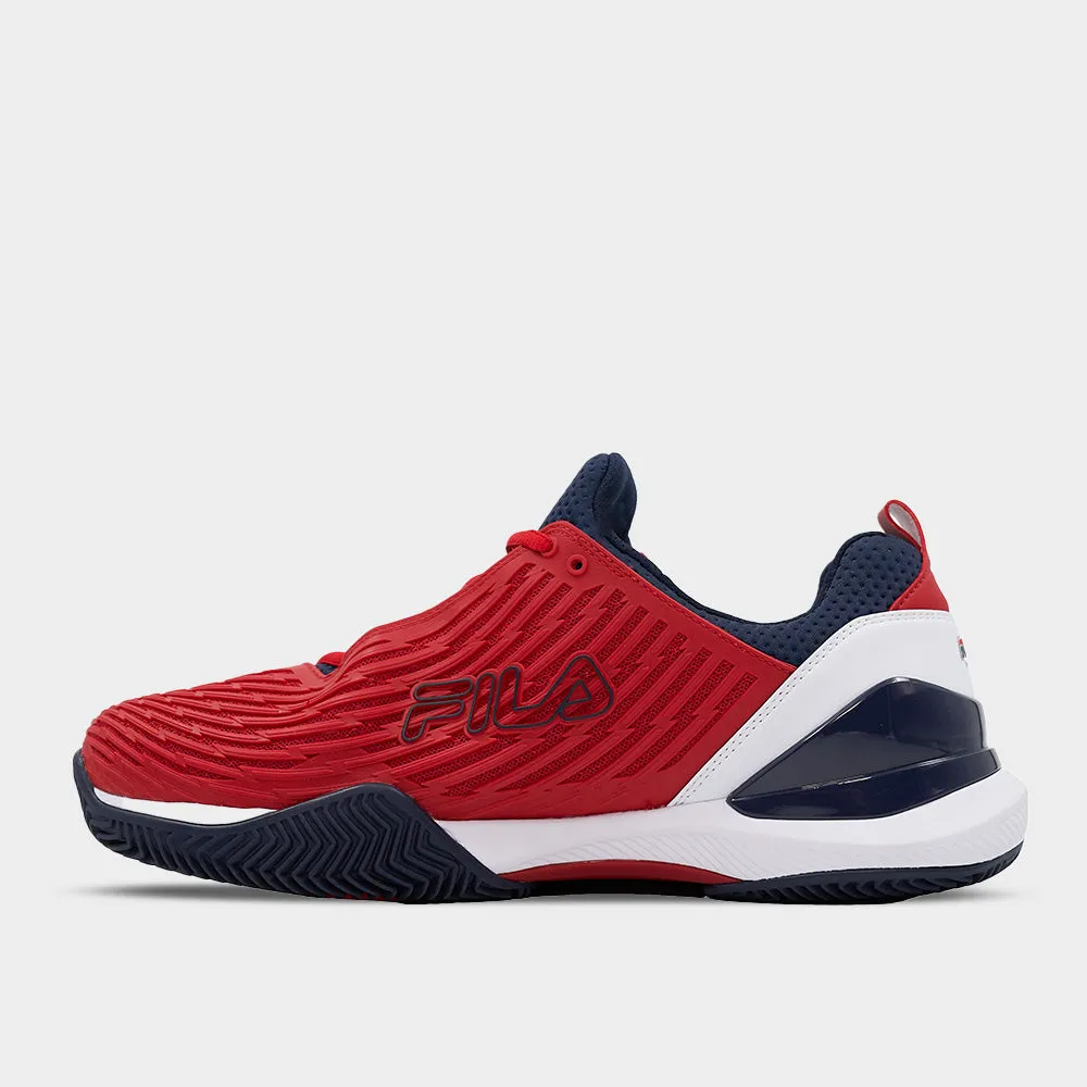 Fila Mens Lorenzo Padel Shoe White/red  _ 183725 _ White