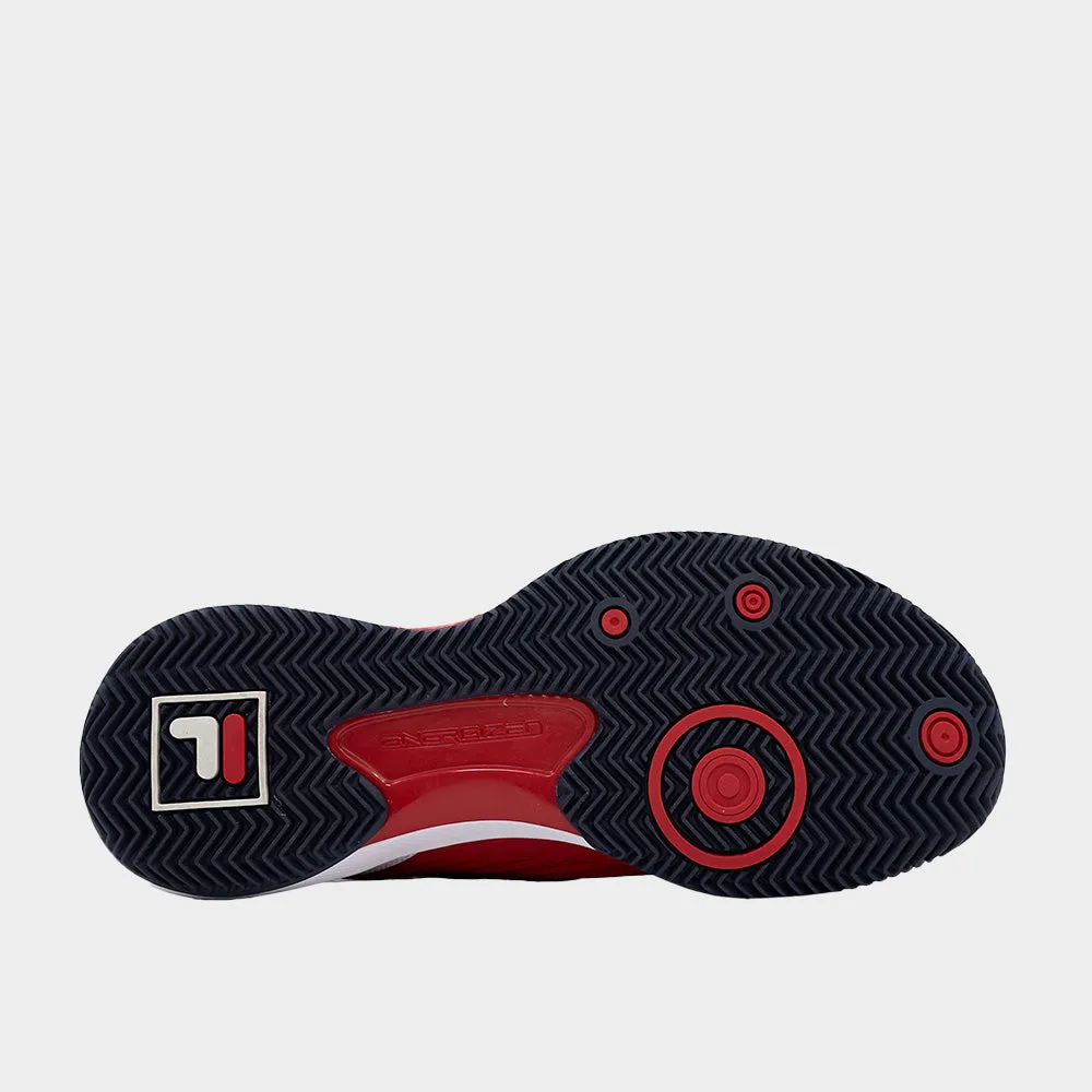Fila Mens Lorenzo Padel Shoe White/red  _ 183725 _ White