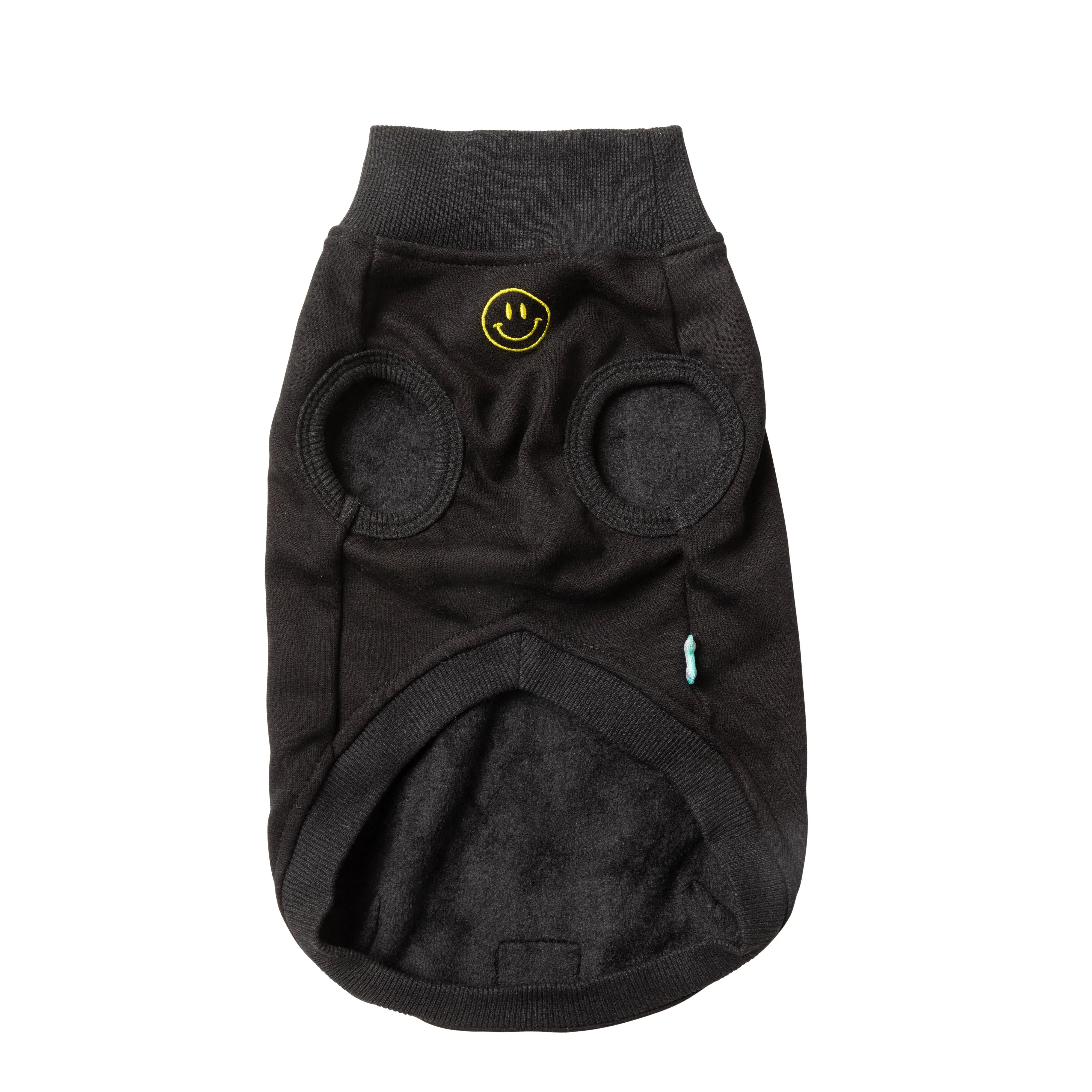 FuzzYard Dog Apparel Smiley Sweater Black Size 3
