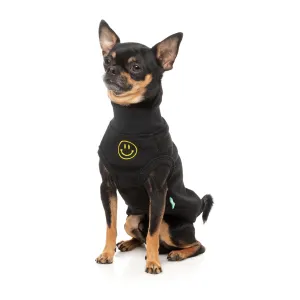 FuzzYard Dog Apparel Smiley Sweater Black Size 3