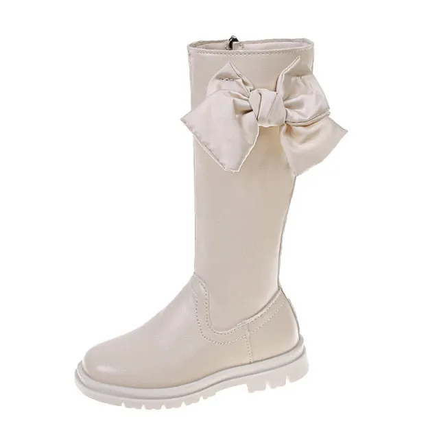 Gilrs High Fashion Boots - Elegant Butterfly Knot Design